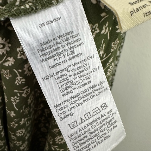 MADEWELL BUTTON FRONT MIDI CAMPEN DAISIES PRINT DRESS WOMEN'S SIZE S - Picture 4 of 7